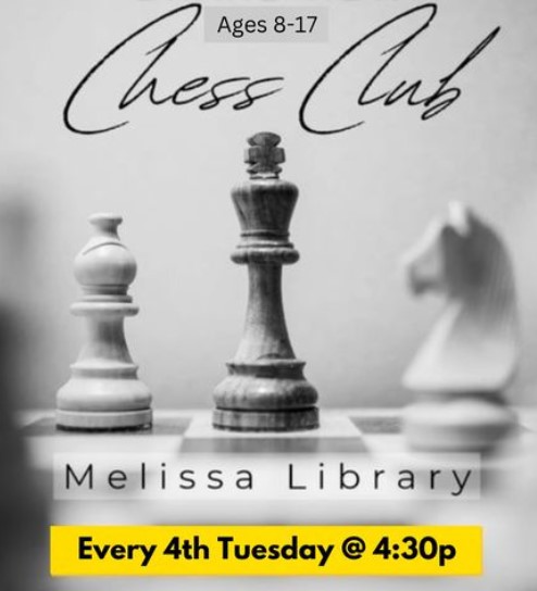 Chess Club for ages 8-17! Tuesday, April 23rd from 4:30 PM - 5:45 PM
